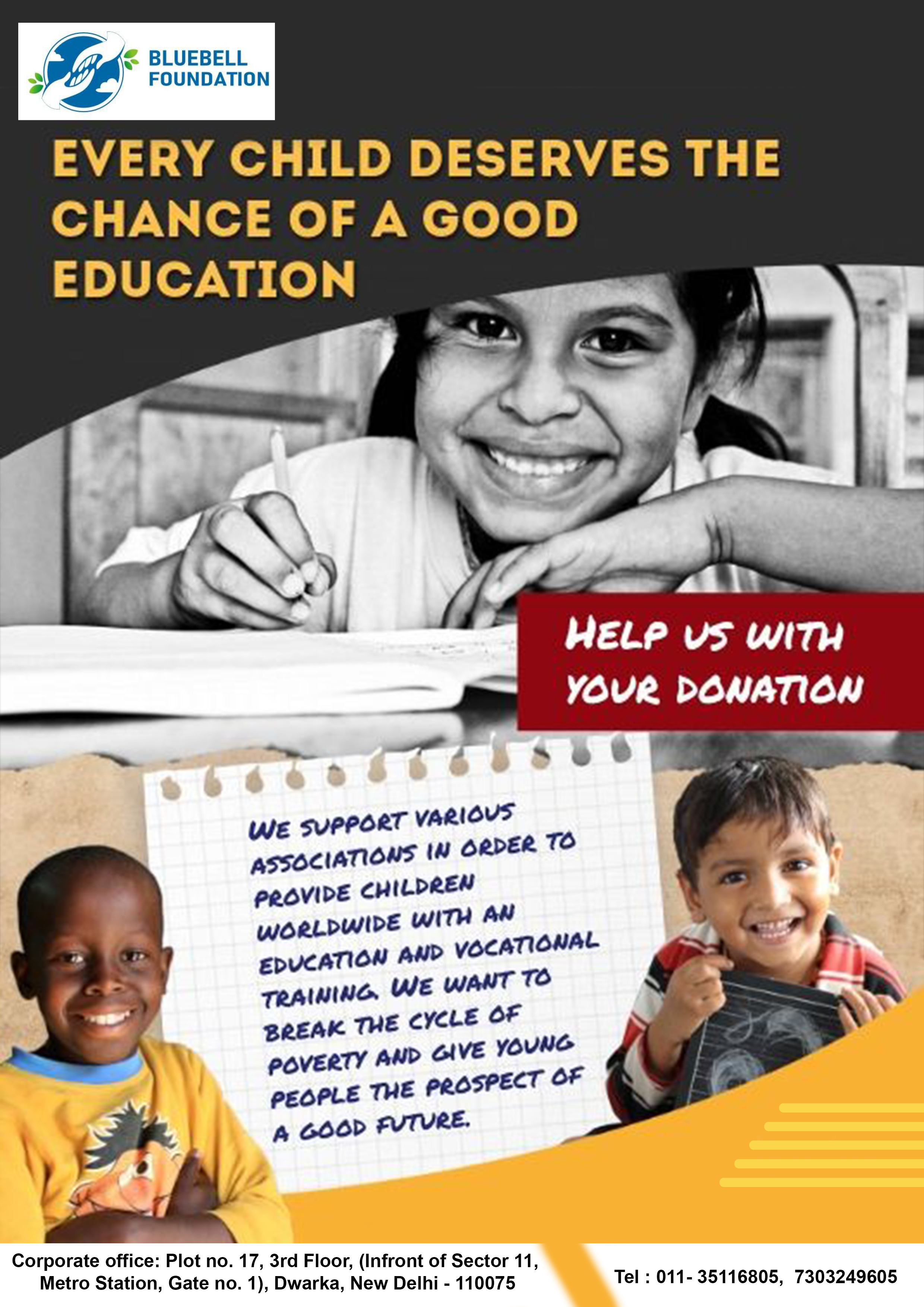 No to child labour education poster